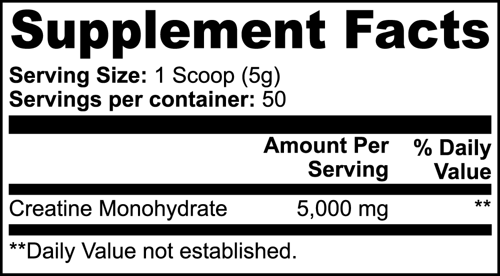 Pure Creatine Monohydrate – Performance Backed by Science