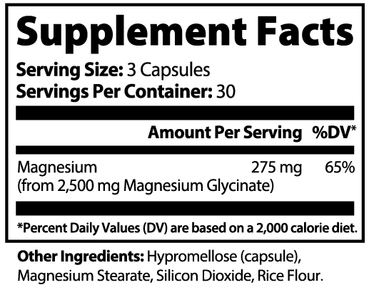 Magnesium Glycinate – Relaxation & Wellness Support